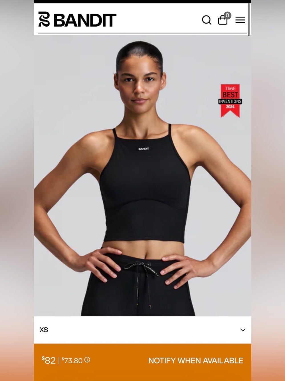 Bandit WOMEN'S STAMINA™ 7
POCKET NOVA CROP - BLACK